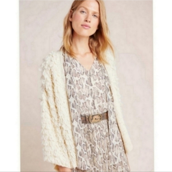 Anthropologie Current Air Olivia Snake Print Pleated Midi Dress XS - Picture 3 of 16